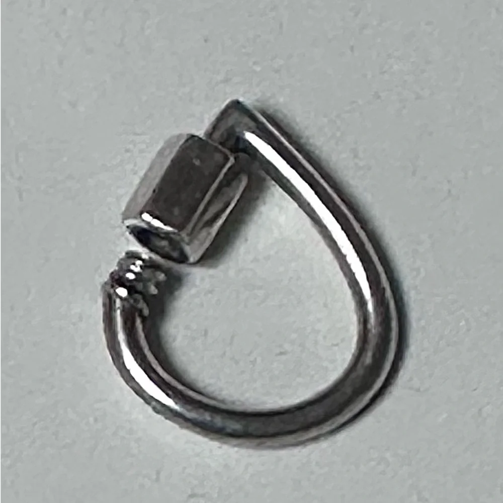 Marla Aaron Baby Drop Lock & Heart Lock Sterling - Picture 3 of 7